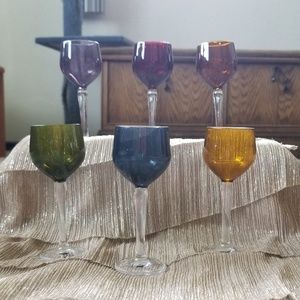 Colored Mini Goblets Set of Six